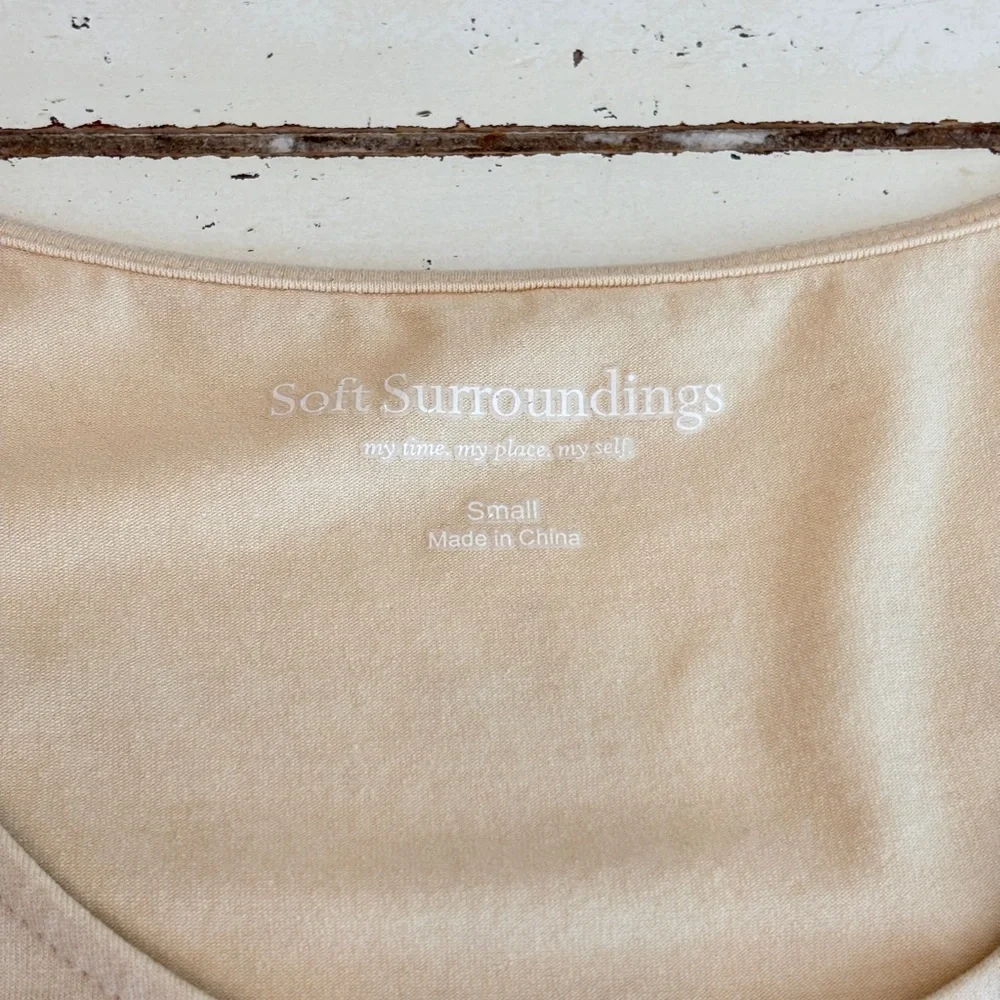 Soft Surroundings Butter Yellow Tank Top Women’s Size Small Summer Capsule - Picture 6 of 7